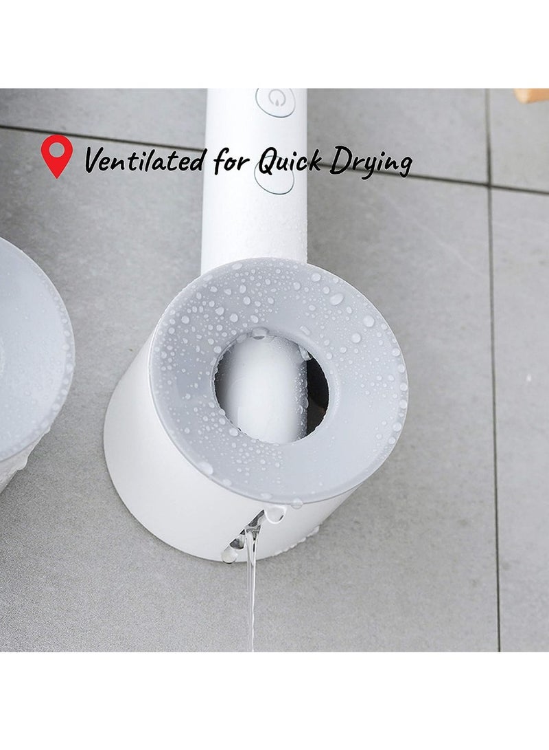 2-Pack Electric Toothbrush Holder, Wall Mounted for Shower Space-Saving, Storage Organizer Caddy for Kids, Bathroom Decor - Image 4