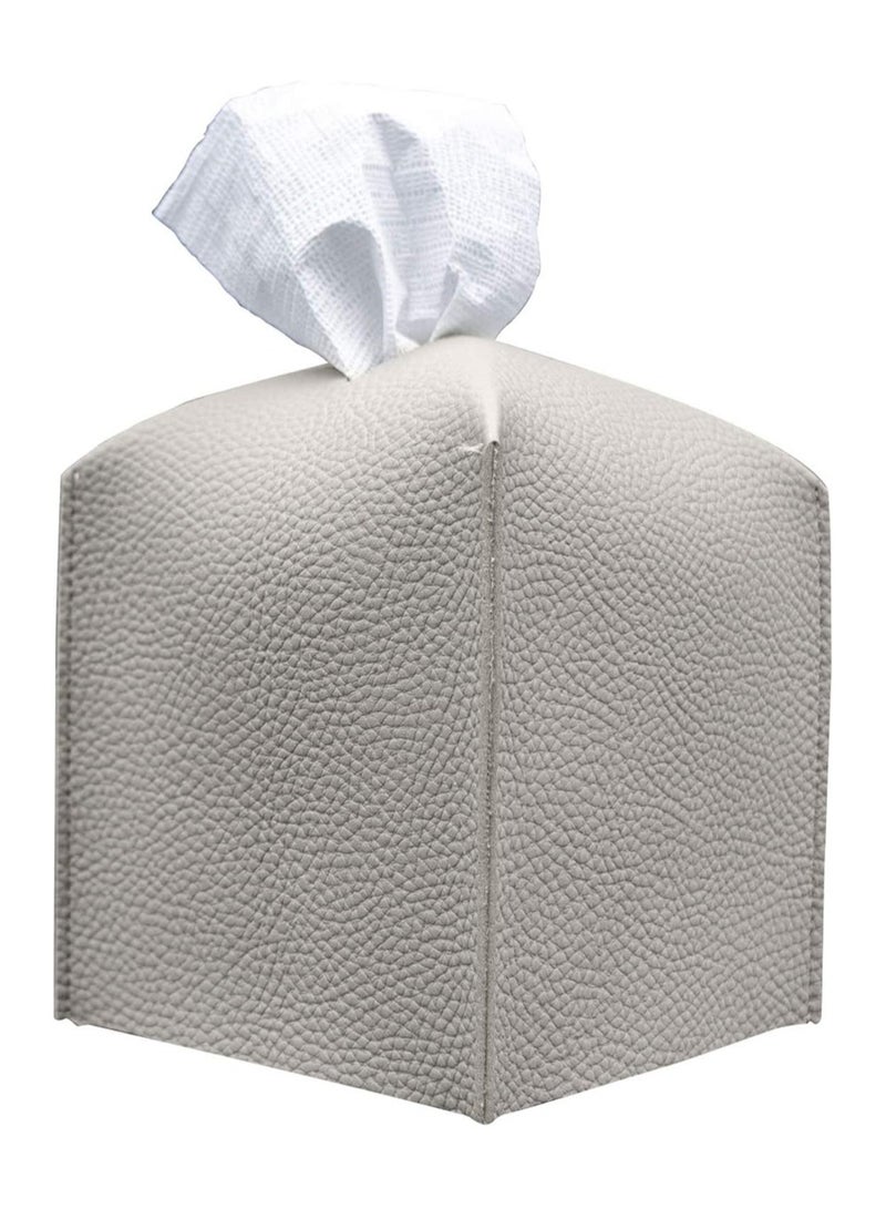 Excefore 1 Piece Modern PU Leather Square Tissue Box Holder Decorative Holder - Image 1