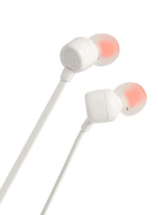 Tune 110 Wired In-Ear Headphones - Deep Pure Bass - 1-Button Remote - Tangle Free Cable - Ultra Comfort Fit White - view 3