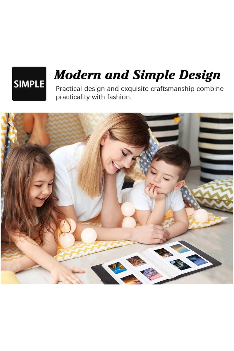 VKL ألبوم صور 256 لفيلم فوجي فيلم إنستكس ميني كاميرا، صور بولارويد 2x3 بوصة، كتاب ألبوم صور لفوجي فيلم إنستكس ميني 11 12 9 90 70 40 8 كاميرا فورية، لفيلم إنستكس ميني الفوري (أسود) - Image 2