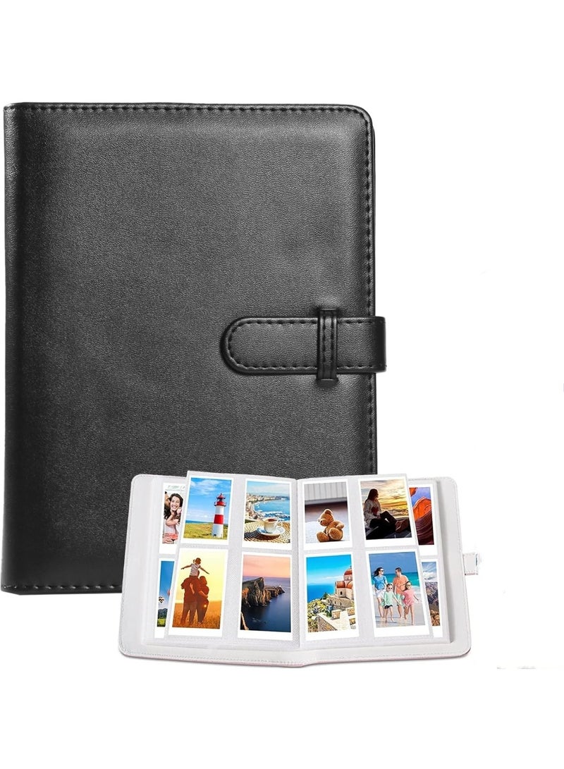 VKL 256 Photos Album for Fujifilm Instax Mini Camera, Polaroid 2x3” Zink Pictures, Photo Album Book for Fujifilm Instax Mini 11 12 9 90 70 40 8 Instant Camera, For Instax Mini Instant Film (Black) - Image 1