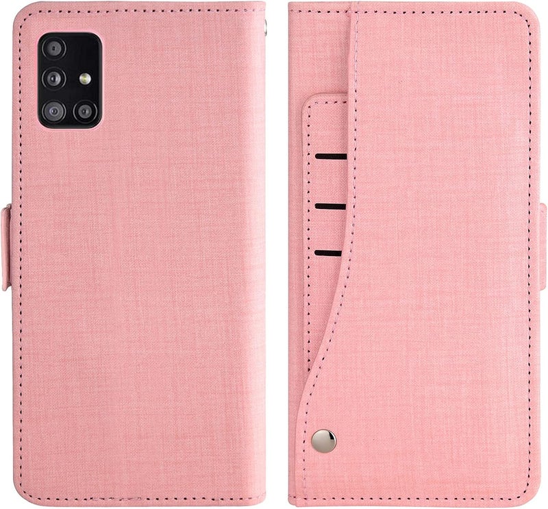 Asuwish Compatible with Samsung Galaxy A51 4G Wallet Case Tempered Glass Screen Protector and Leather Flip Cover Card Holder Cell Phone Cases for Glaxay A 51 Gaxaly M40S 51A A515F S51 Women Men Gray - Image 5