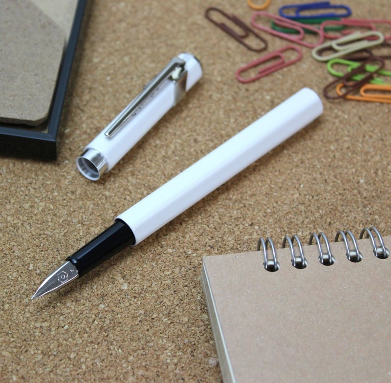 Caran d'Ache Fountain Pen, Medium, Medium Point, 849 0840-001, White, Dual-Use - Image 2