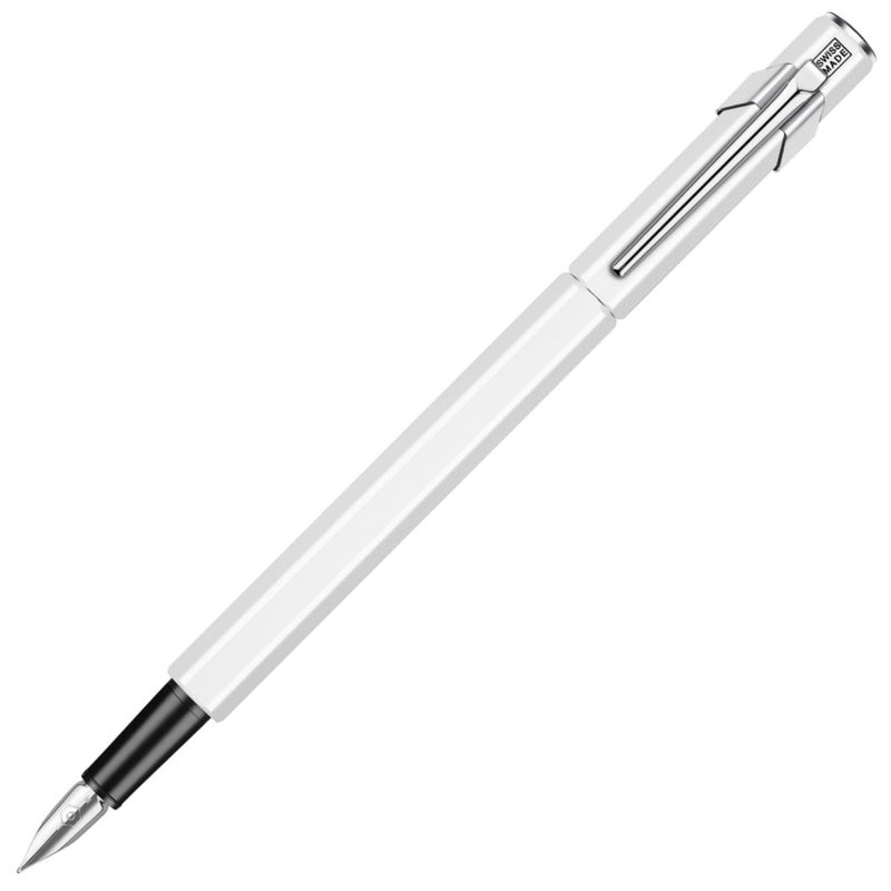Caran d'Ache Fountain Pen, Medium, Medium Point, 849 0840-001, White, Dual-Use - Image 1