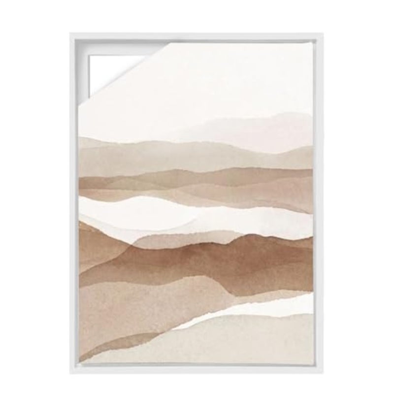 Shadow Joint Frame, 50 x 70 cm, Wooden Frame for Canvas, MDF Picture Frame for Canvas/Stretcher Frame, Easy to Remove for Motif Change, Canvas Frame,50 x 70 cm - Image 1