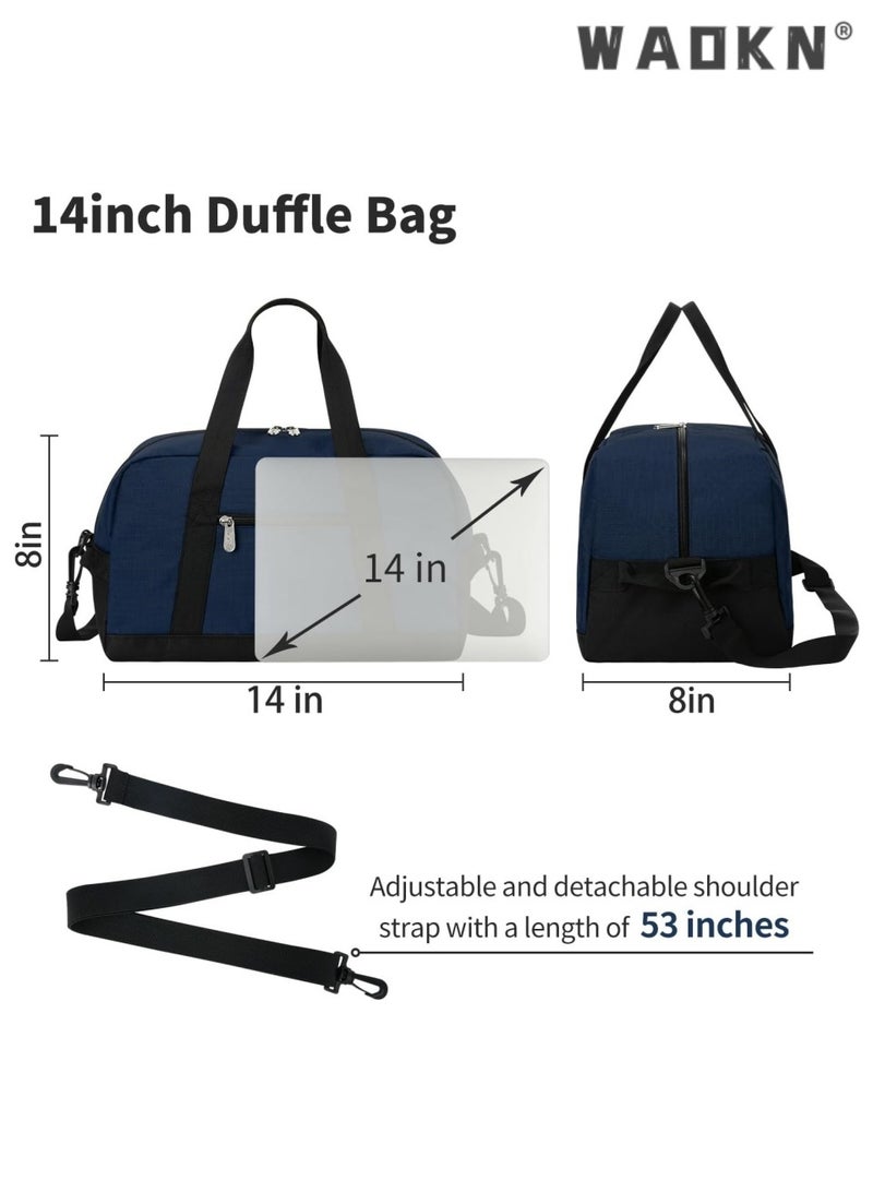 Compact and Lightweight Small Gym Bag, 14-Inch Carry-On Mini Duffel Bag, Perfect for Travel, Sports, and Daily Use - Ideal for Fitness Enthusiasts
