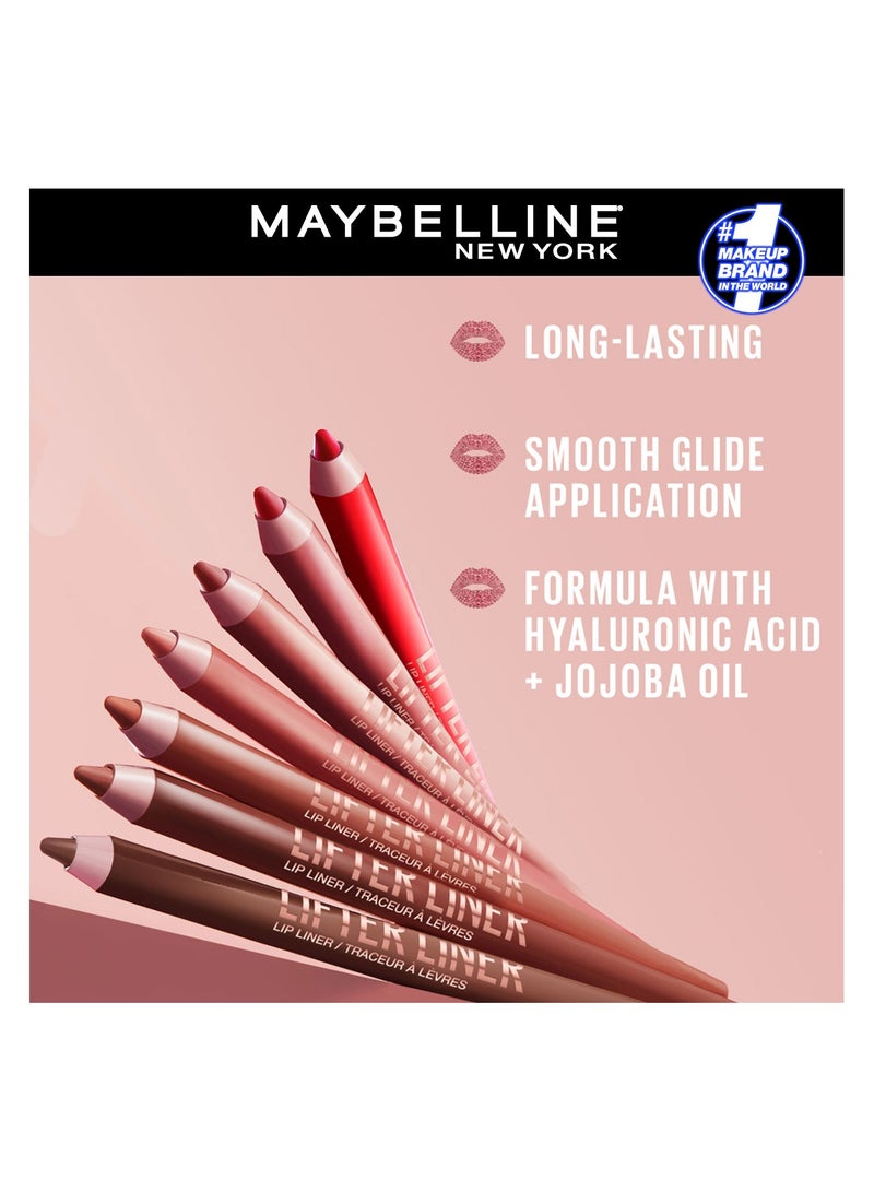 ميبيلين نيويورك ليفتر لاينر 02 ليتس باونس من مايبيلين نيويورك - قلم تحديد شفاه بحمض الهيالورونيك - Image 3