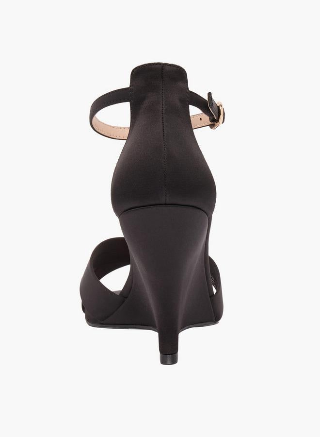 ELLE Women Cross Strap Wedge Heel Sandals - Image 5