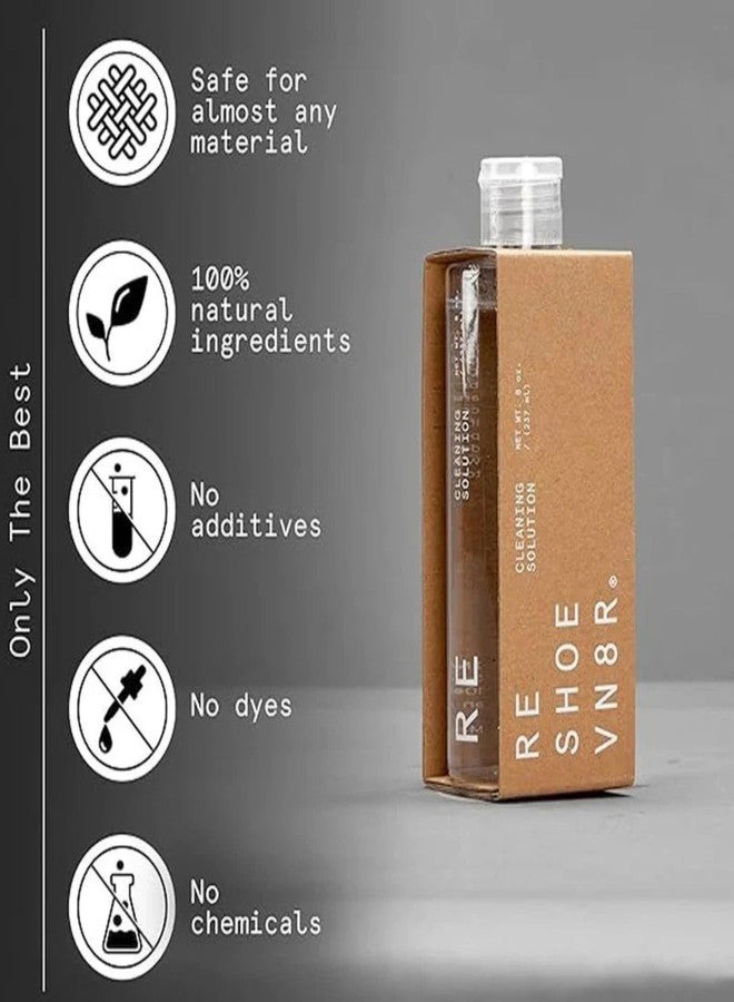 RESHOEVN8R Signature Shoe Cleaning Kit - Sneaker Cleaner with 4oz Solution, 3 Brushes, 2 Shoe Trees, Patented Sneaker Laundry Bag & Microfiber Towel - Safe for Leather, Canvas, Mesh, & Knit Shoes - Image 5