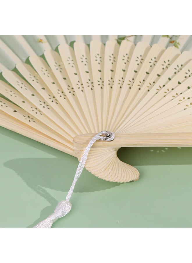 Tatanice Folding Fan, Chinese Classical Style, 6.5 Inches, Silk Fan For Women, Dance Performance Fan, Photo Prop, Birthday Gift - Image 4