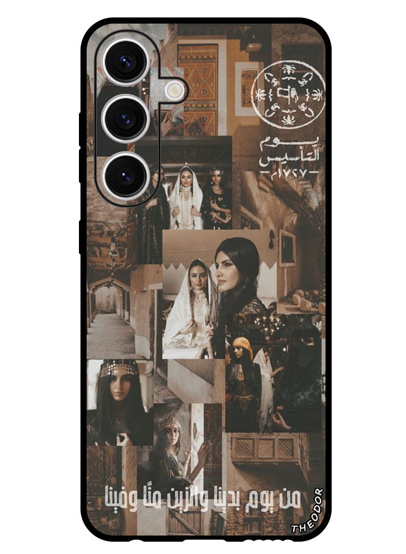 Theodor Protective Case Anti Scratch Shock Proof Bumper Cover For Samsung Galaxy S24 Plus Arabic star - Image 1