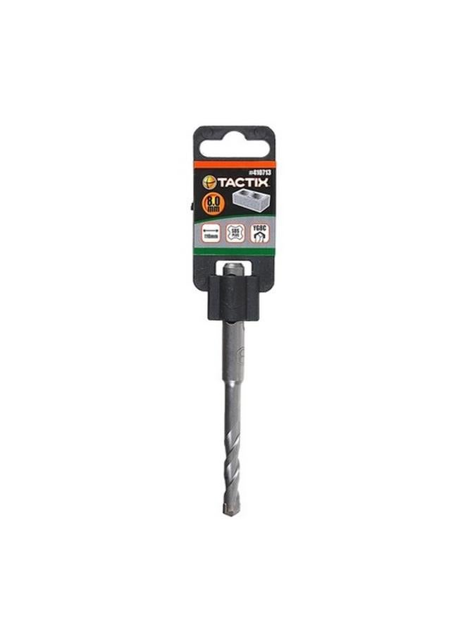 Tactix SDS Plus High Carbon Steel Hammer Drill Bit Grey 8 x 110mm 410713  - Image 2