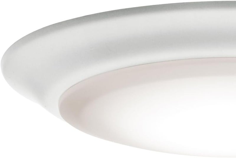 Kichler Gen I LED Downlight in White, 7.5" Ceiling Flush Mount Interior Dimmable Light, 3000K, (7.5" x 1.5"), 43846WHLED30 - Image 2