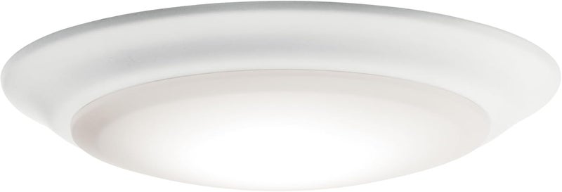 Kichler Gen I LED Downlight in White, 7.5" Ceiling Flush Mount Interior Dimmable Light, 3000K, (7.5" x 1.5"), 43846WHLED30 - Image 1