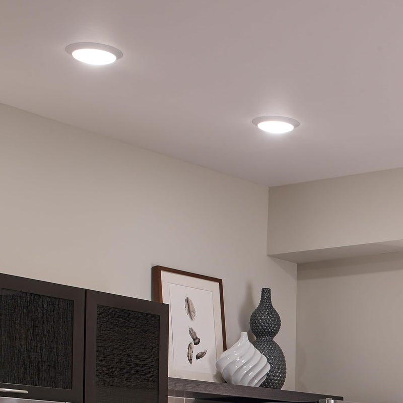 Kichler Gen I LED Downlight in White, 7.5" Ceiling Flush Mount Interior Dimmable Light, 3000K, (7.5" x 1.5"), 43846WHLED30 - Image 3