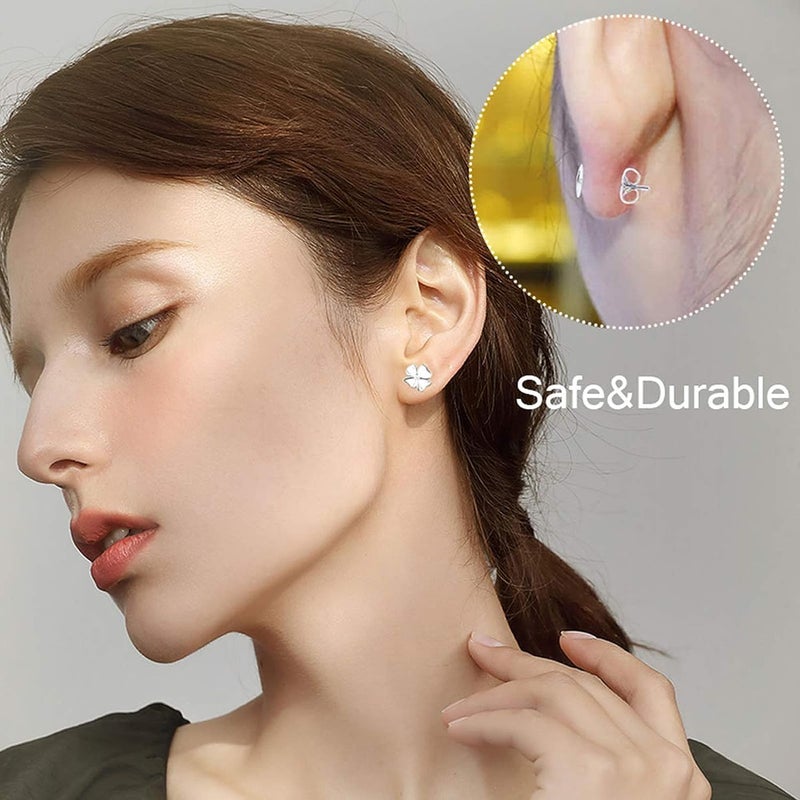 N NOROCME 665Pcs Earring Posts with Jewelry Glue Tweezers,Stainless Steel Jewelry Making Hypoallergenic Earring Posts and Backs,Stud Earrings with Butterfly Rubber Earring Backs DIY Making Findings - Image 3