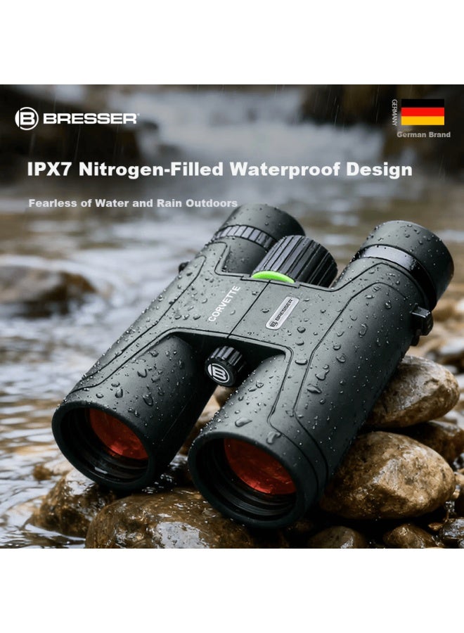 Bresser Cruiser 10x50 Binoculars High Definition High Power Large Eyepiece Low Light Outdoor Concert Sports - Image 5