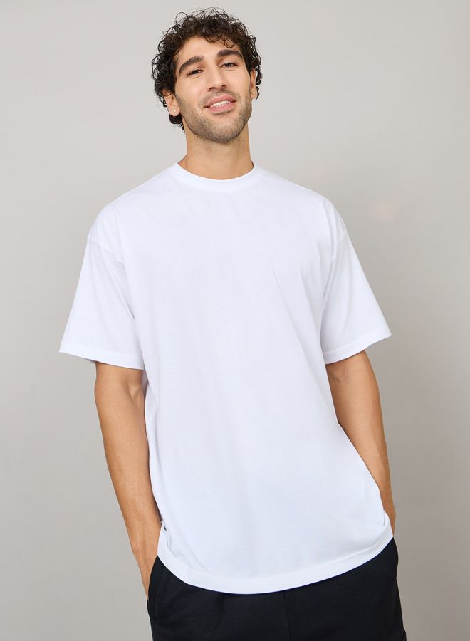 Styli Styli Back Slogan Print Oversized T-Shirt  - Image 3