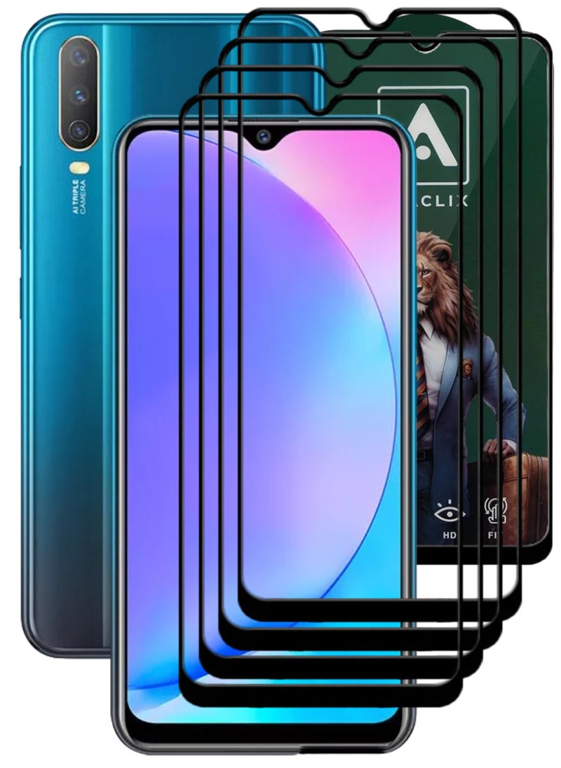 ACLIX 4 Pieces Antistatic ESD Dustproof Premium Quality High Definition Tempered Glass Screen Protector Designed For vivo Y17 - Image 1