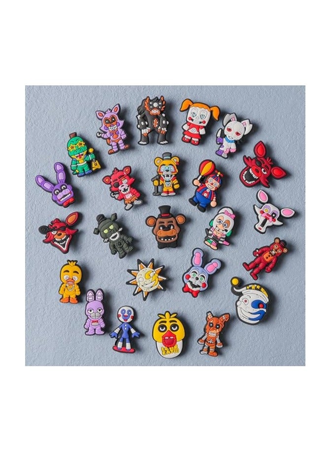 general 24PCS Video Game Shoe Charms, Cute Cartoon Shoe Decoration Charms for Croc Wristband Boys Girls Adults Party Favor Gifts - Image 2