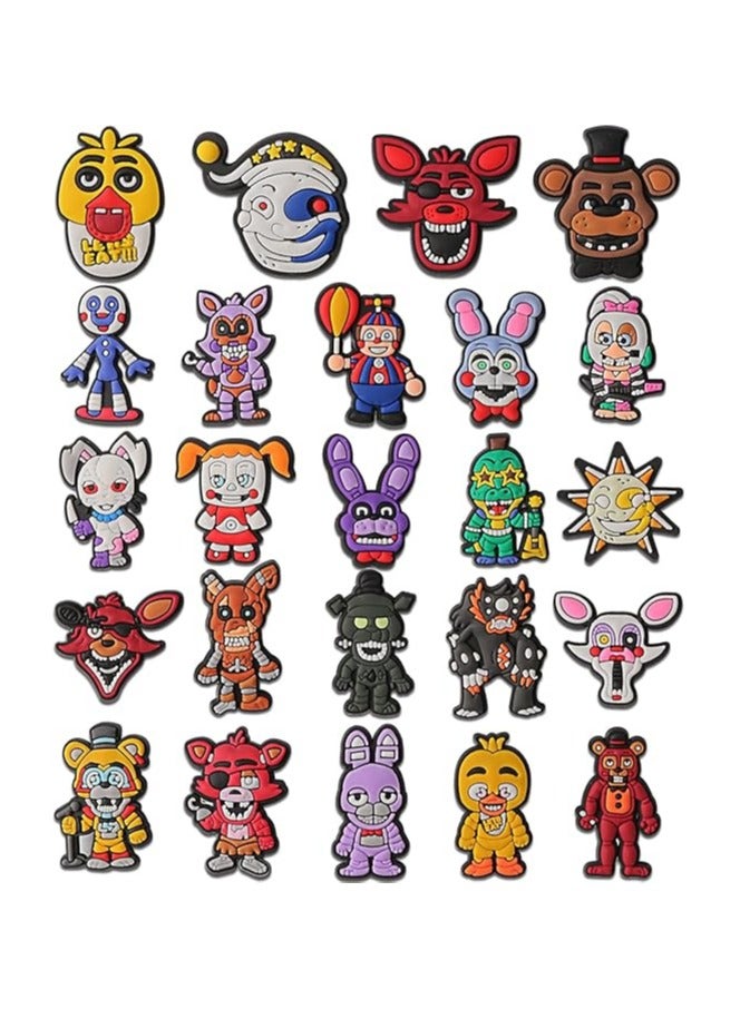 general 24PCS Video Game Shoe Charms, Cute Cartoon Shoe Decoration Charms for Croc Wristband Boys Girls Adults Party Favor Gifts - Image 1