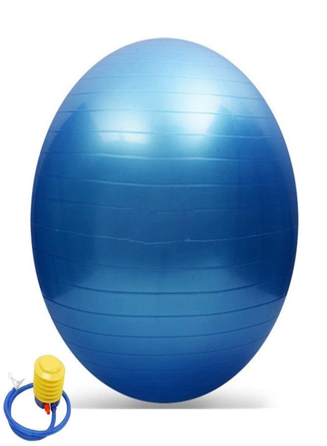 IVAR Anti Burst Swiss Ball Yoga Ball with Foot Pump for Total Body Fitness Gym Ball (75cm) - Image 1