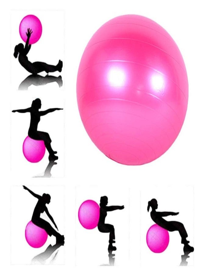 IVAR Anti Burst Swiss Ball Yoga Ball with Foot Pump for Total Body Fitness Gym Ball (75cm) - Image 2