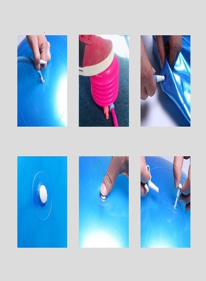 IVAR Anti Burst Swiss Ball Yoga Ball with Foot Pump for Total Body Fitness Gym Ball (75cm) - Image 5