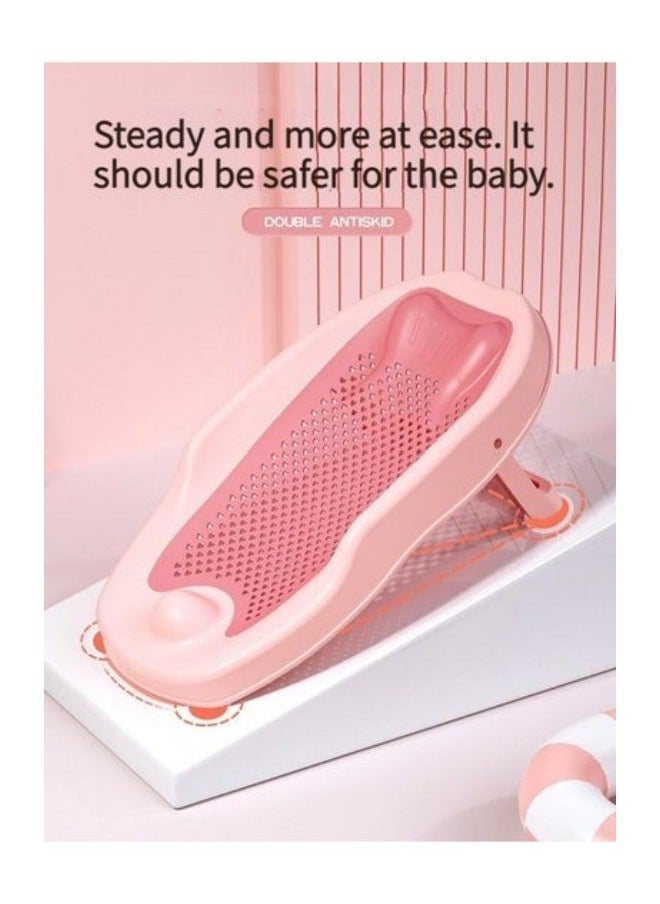 MIXDE Baby Bath Support, Baby Bather Support for Bath tub or Sink Slip-Resistant, Baby Bath Seat Mat, Ergonomic for Newborn Infant, for Newborn, 0-12 Months Baby  - Image 3