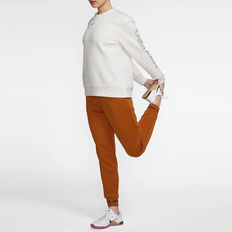 Nike (WMNS) Nike Pro Knit Hoodie Phantom 'White Grey' - Image 4