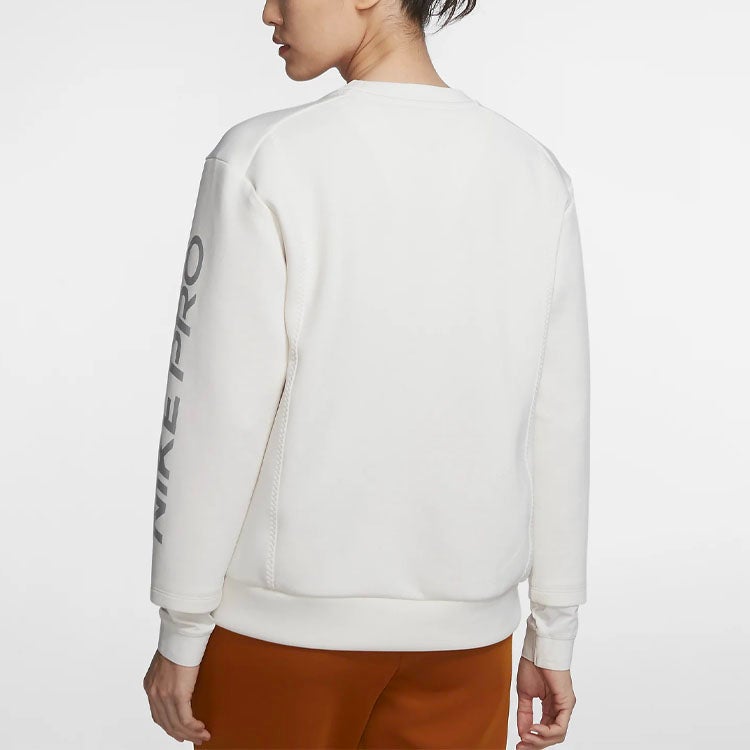 Nike (WMNS) Nike Pro Knit Hoodie Phantom 'White Grey' - Image 3