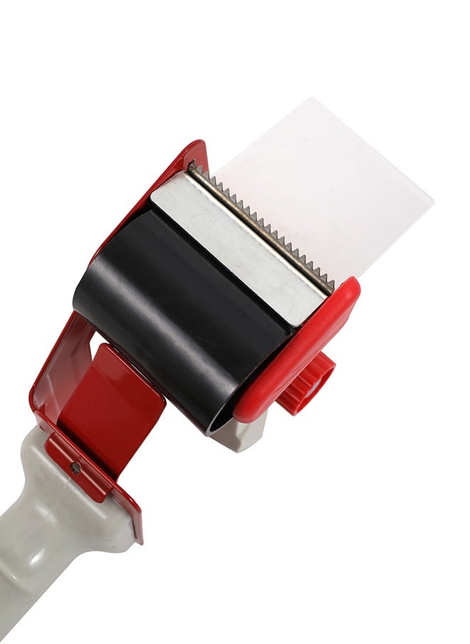 LAWAZIM Tape Dispenser - Red - Durable Tape Dispenser with Adjustable Tension Knob, Ergonomic Handle, and Sharp Metal Edge - Ideal for Shipping, Packing, Moving, Wrapping, and Box Sealing Tasks  - Image 4