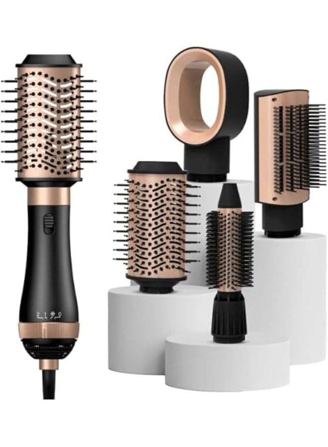 MoeHair Professional 4-in-1 Hair Dryer Brush with Ceramic Coating and Overheat Protection Technology, 1000W - MO-1754  - Image 3