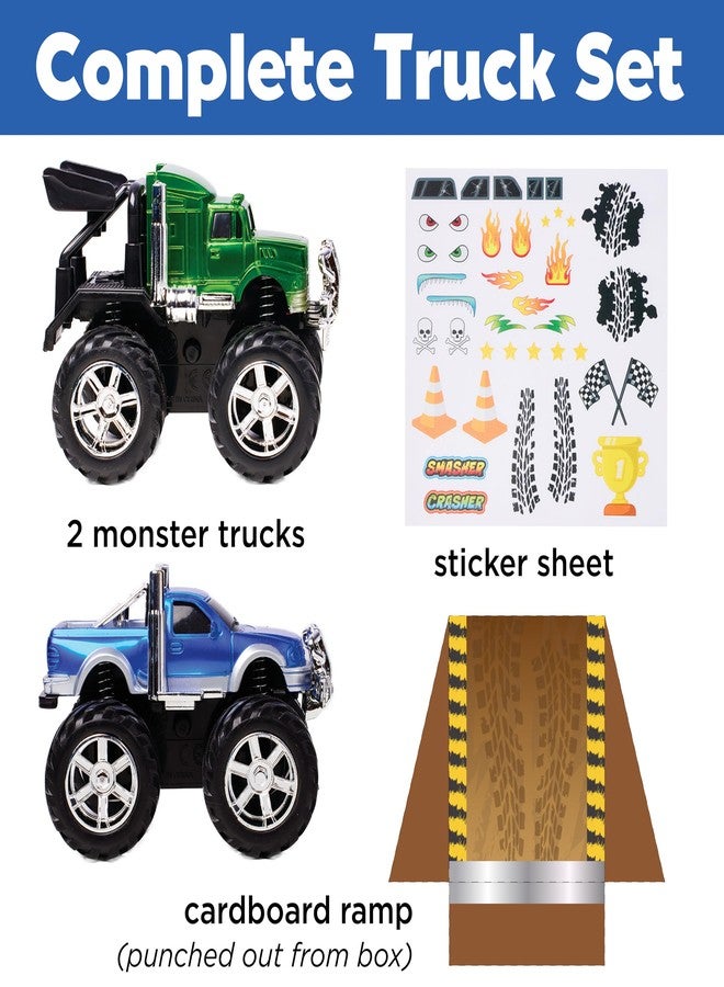Creativity for Kids Monster Trucks Craft Kit: Customize 2 Monster Truck Toys, DIY Arts and Crafts for Kids, Monster Truck Toys for Boys, Gifts for Kids and Toy Cars for Boys (Ages 5+) - Image 4