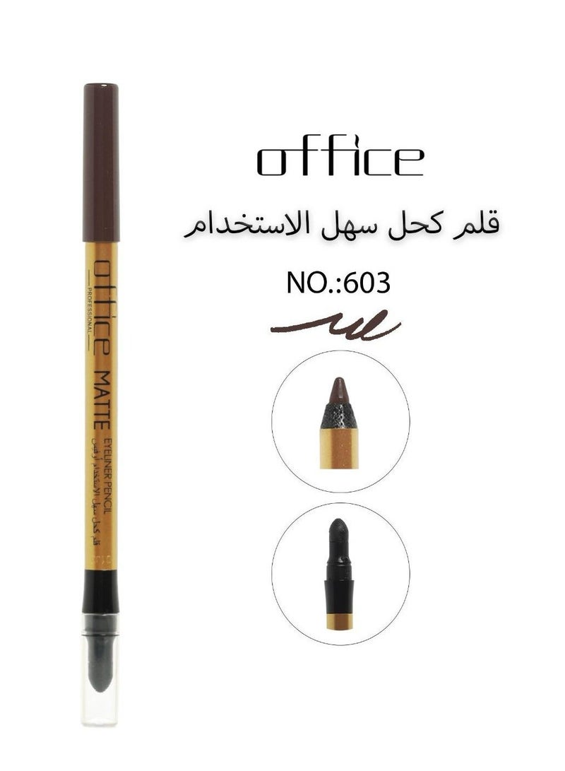 Office Matte Eyeliner Pencil NO. :603 - Image 2