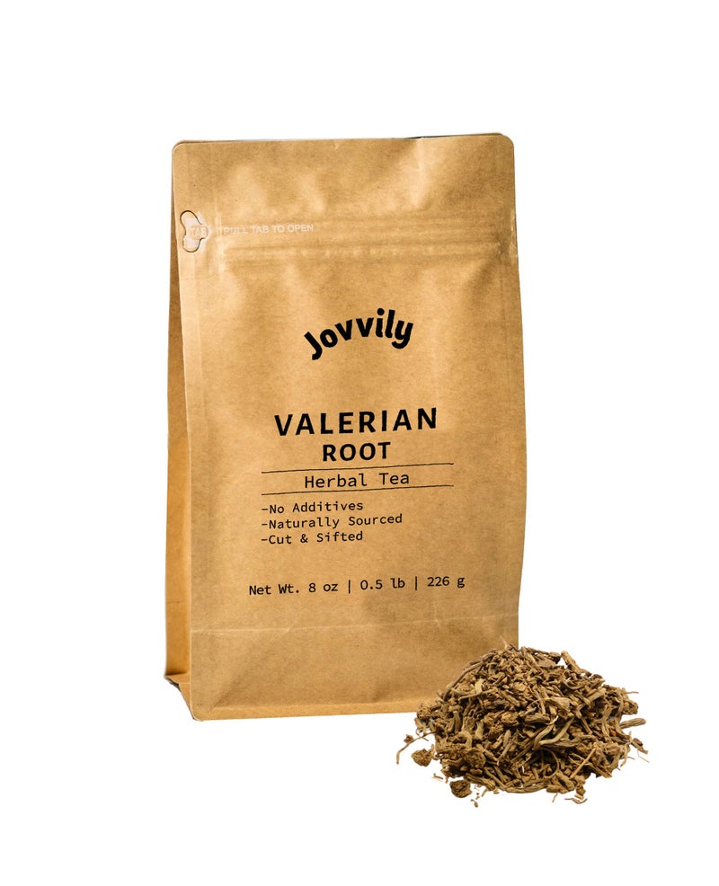 Jovvily Valerian Root 8 oz Cut Sifted Herbal Tea No Fillers Or Additives