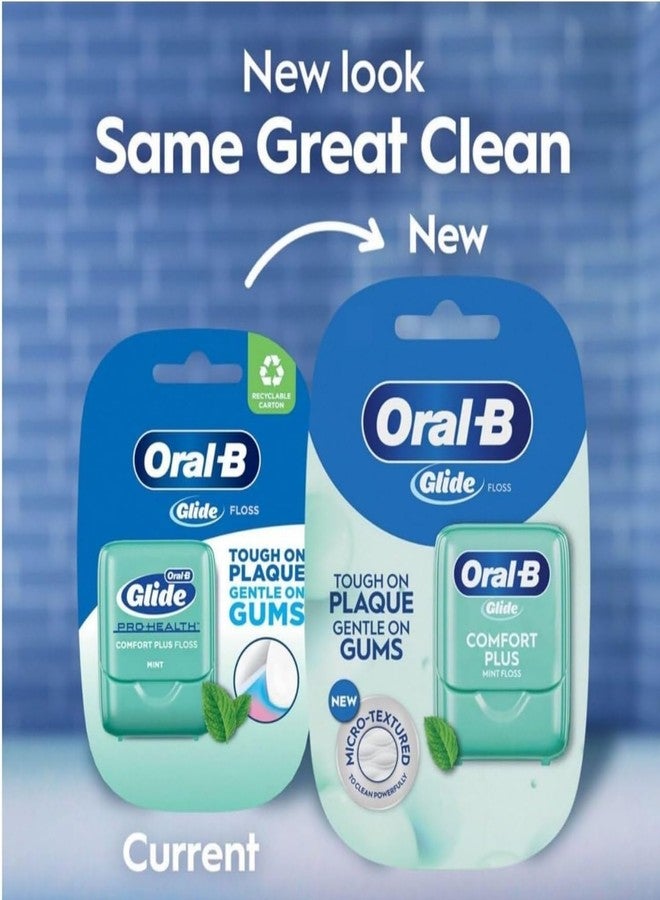 Oral-B Glide Pro-Health Comfort Plus Dental Floss, Mint, 43.7-Yard Dispenser, Pack of 6 - Image 2