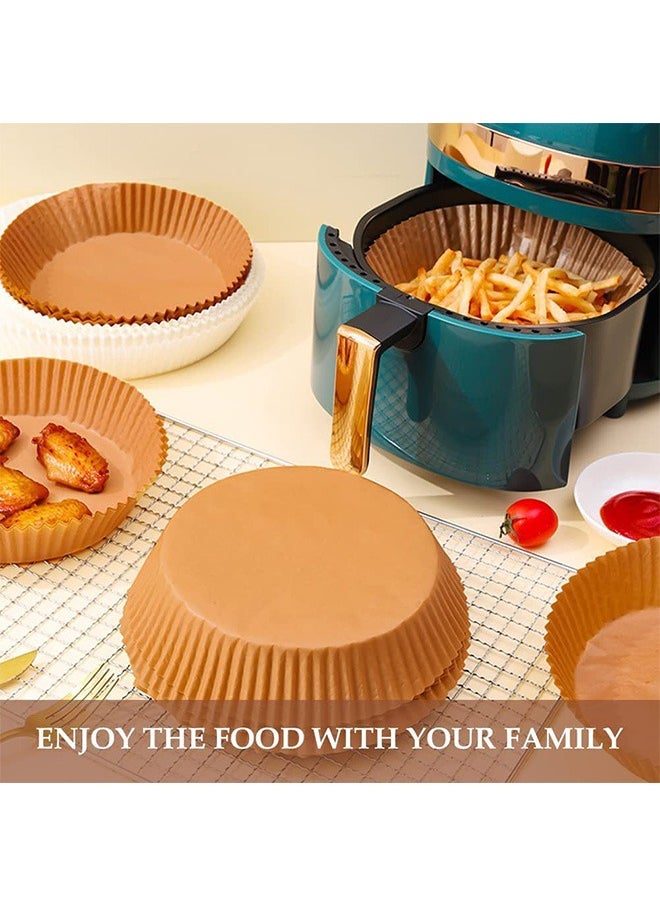 Ocean 50 Pcs Air Fryer Disposable Paper Liner Cooking Paper for Air Fryer Non-Stick Air Fryer Liners Baking Paper for Air Fryer Oil-proof Food Grade Parchment for Baking Roasting Microwave  - Image 4
