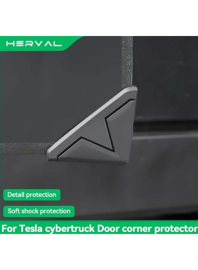 Tesla Cybertruck Door Edge Protector 1 Set Silicone Bumper Guard Shockproof - Image 5