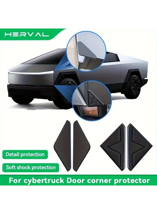 Tesla Cybertruck Door Edge Protector 1 Set Silicone Bumper Guard Shockproof - Image 2