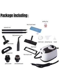 GearZone Steam Cleaner with Accessories, Portable Multipurpose Steam Cleaner for Car 5 Mins Heating with Large Tank, Heavy Duty Steam Cleaner Carpet and Upholstery, Floors, Tiles, Car  - Image 2