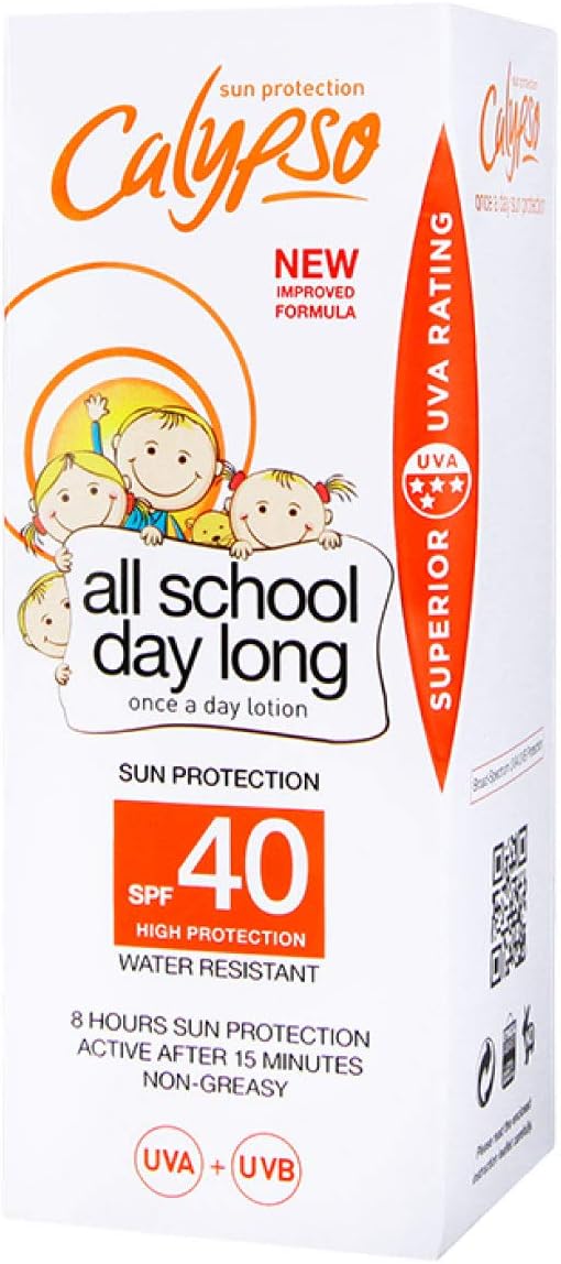 Calypso All School Day Long Sun Lotion SPF 40 150ml Water Resistant Sunscreen - Image 3