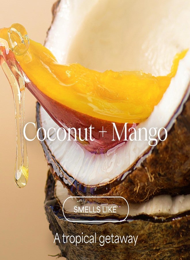 RAW SUGAR Coconut Mango Glow Gentle & Hydrating Body Wash, 20 Fl Oz (Pack of 1) Moisturizing & Brightening Bath & Shower Gel, Vegan, Formulated without SLS/SLES & Parabens - Image 2
