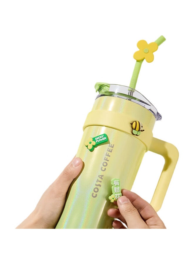 Costa Giant Insulated Tumbler For Men And Women, Large Capacity Water Bottle, Stainless Steel Straw Cup, Student Ice Cup, Car-Friendly Gift - Image 1