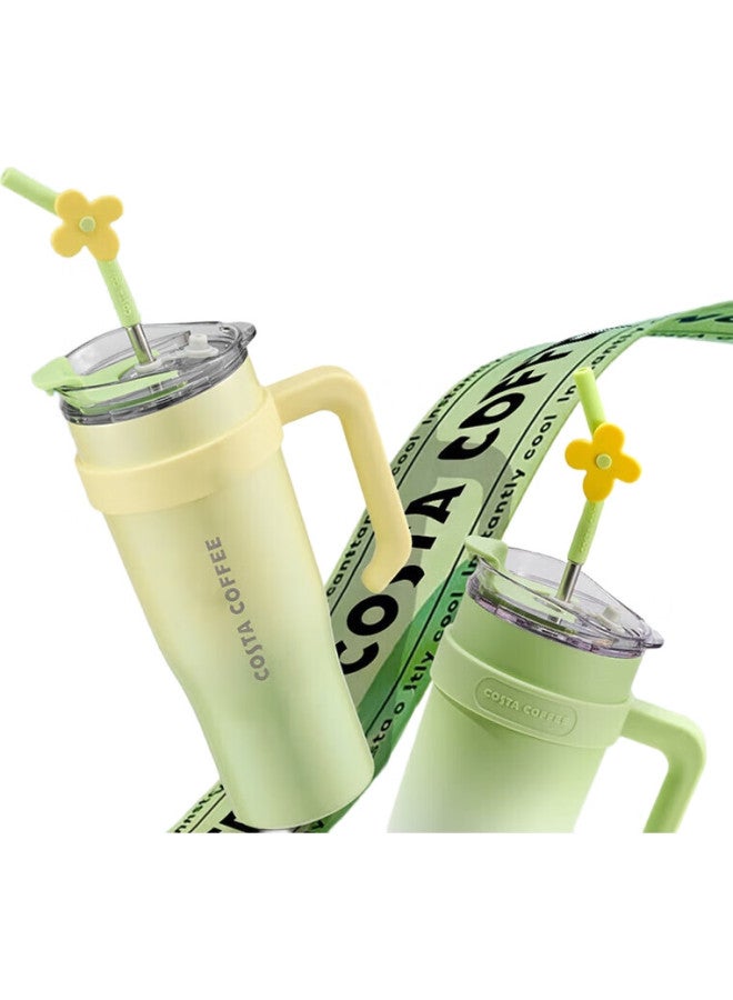 Costa Giant Insulated Tumbler For Men And Women, Large Capacity Water Bottle, Stainless Steel Straw Cup, Student Ice Cup, Car-Friendly Gift - Image 3
