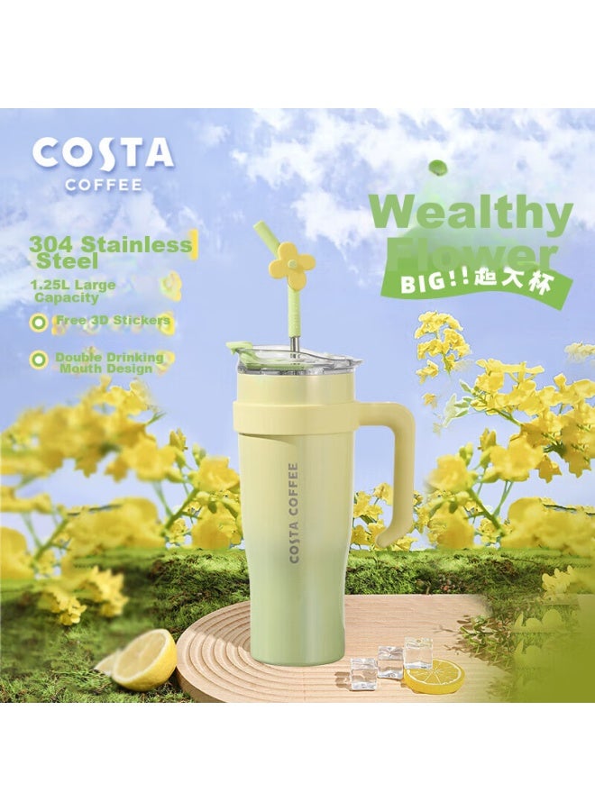 Costa Giant Insulated Tumbler For Men And Women, Large Capacity Water Bottle, Stainless Steel Straw Cup, Student Ice Cup, Car-friendly Gift - Image 3