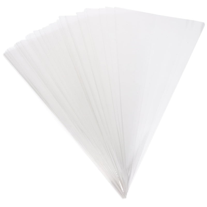 Cone Shaped Plastic Treat Bags With Twist Ties 100pcs 16x30cm For Candy Popcorn Snack Packaging - Image 2