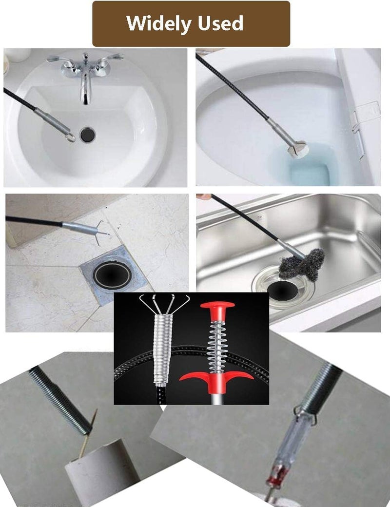 Drain Plunger (Toilet Cleaning Tool Retractable Claw (160cm)) - Image 2