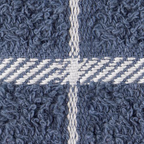 Ritz Terry Check Kitchen Towels: Highly Absorbent & Super Soft, 25" x 15" - 100% Cotton, Durable Kitchen Cleaning Cloths for Wiping Tables and Counters, 3-Pack, Federal Blue - Image 3