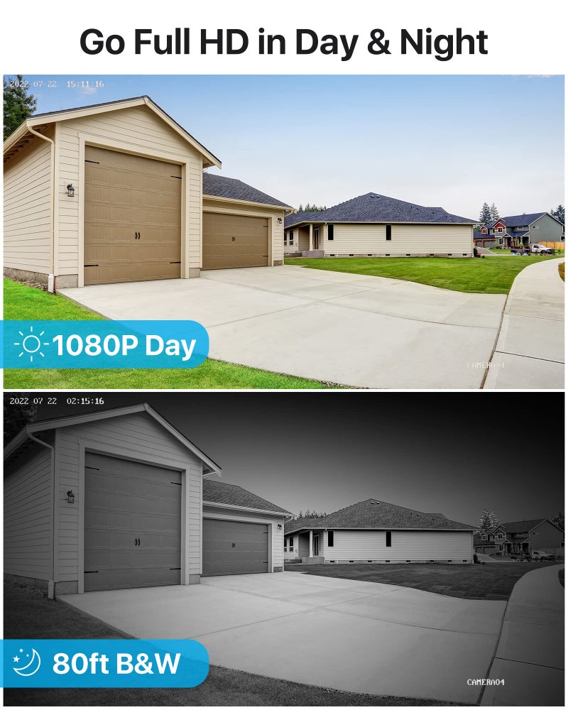 ZOSI 5MP 3K Lite 8 Channel H.265+ Home Security Camera System with AI Human Vehicle Detection, 8CH Surveillance DVR, 8 x 1080p Weatherproof CCTV Dome Camera Outdoor Indoor, 80ft Night Vision, 1TB HDD - Image 2